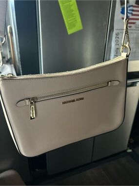 Michael Kors Light Cream Crossbody with Gold Hardware
